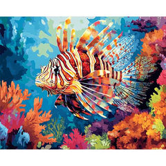 Lionfish and Coral - ColourCrash