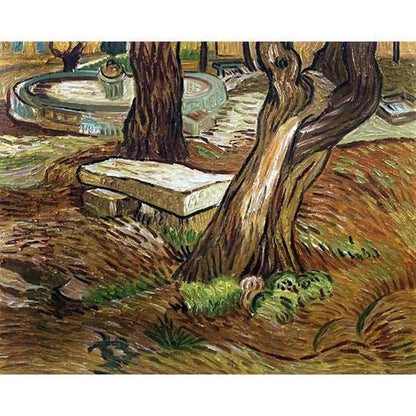 The Stone Bench at Saint-Remy by Vincent Van Gogh - ColourCrash