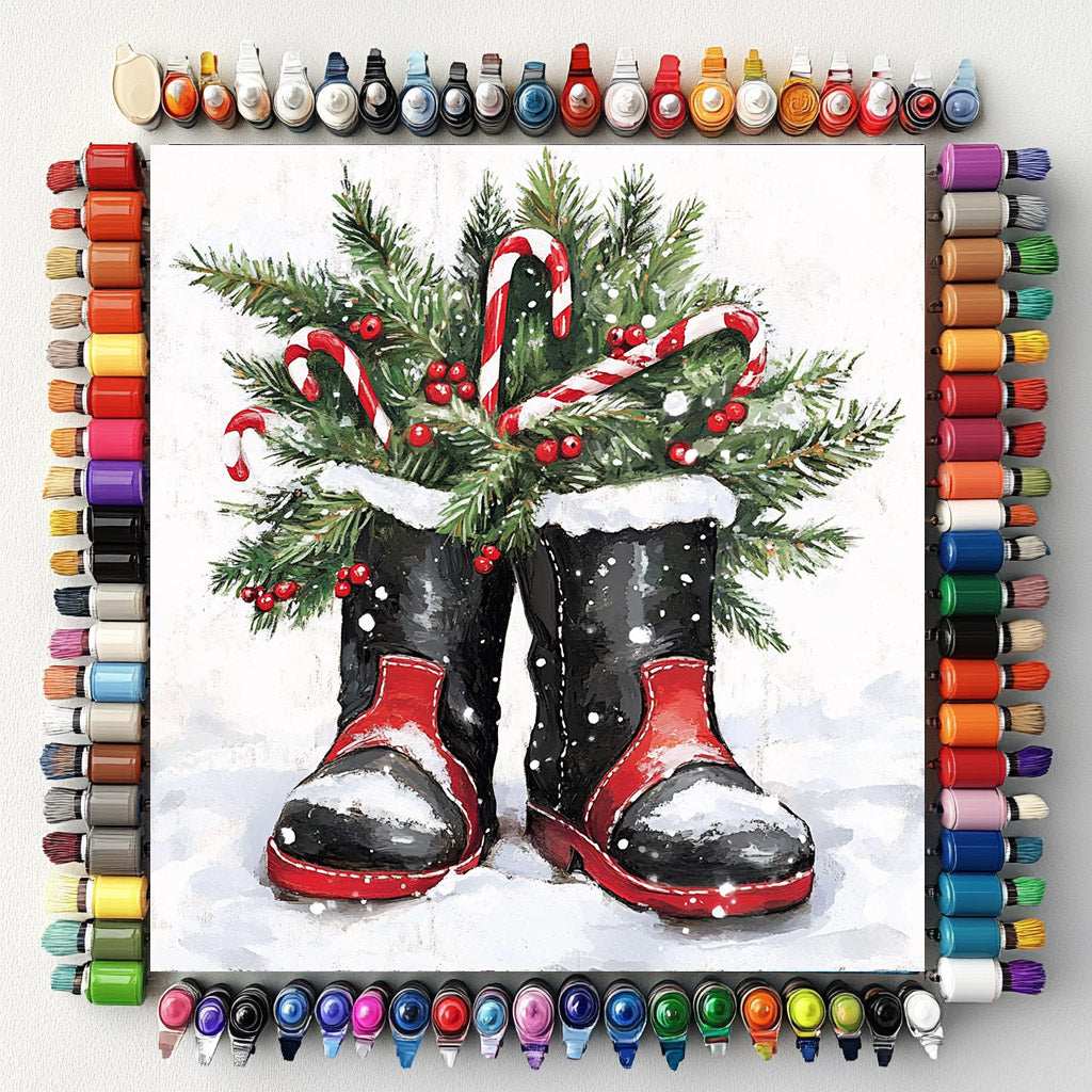 "Home for Christmas" Paint by Number Kit #05