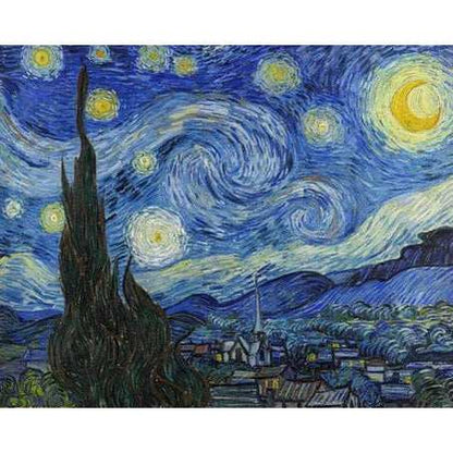 Starry Night Paint by Numbers - ColourCrash