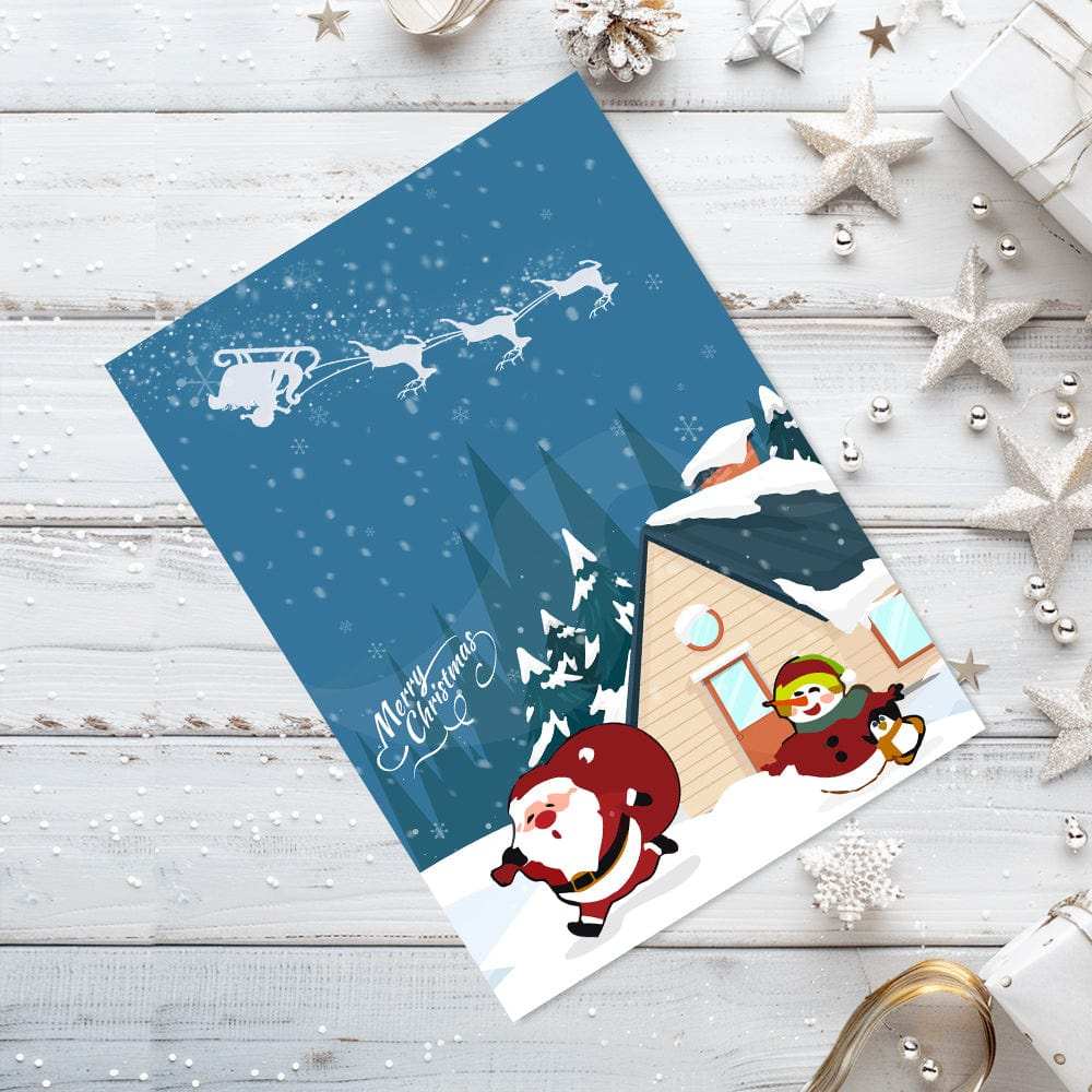 Christmas card-6Pcs Series -04 | Paint by Numbers(25.8cm*18cm)