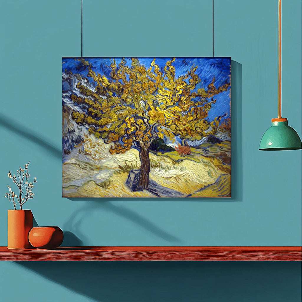 The Mulberry Tree in Autumn by Vincent Van Gogh - ColourCrash