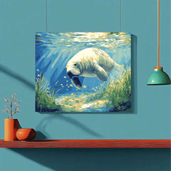 Manatee in Shallow Waters - ColourCrash