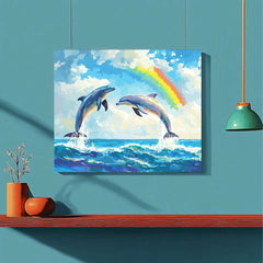Dolphins Under a Rainbow - ColourCrash