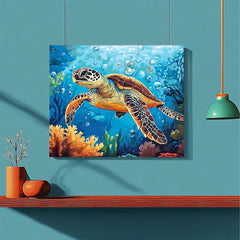 Sea Turtle and Coral Garden - ColourCrash