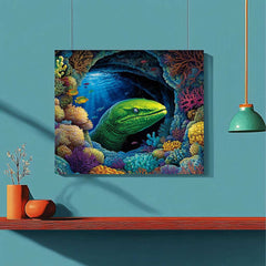 Moray Eel in a Coral Cave - ColourCrash