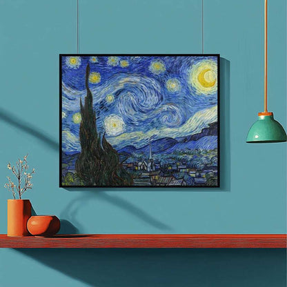 Starry Night Paint by Numbers - ColourCrash