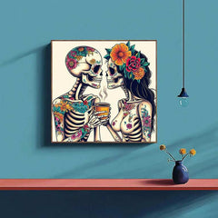 Skeletal Serenades Paint by Numbers #14