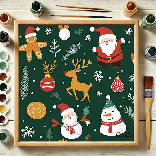 "Home for Christmas" Paint by Number Kit #19