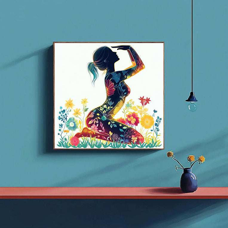 Yoga Flower Woman Paint by Numbers #01