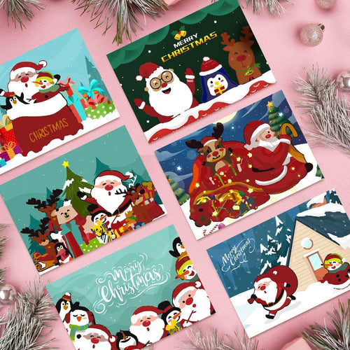 Christmas card-6Pcs Series -04 | Paint by Numbers(25.8cm*18cm)