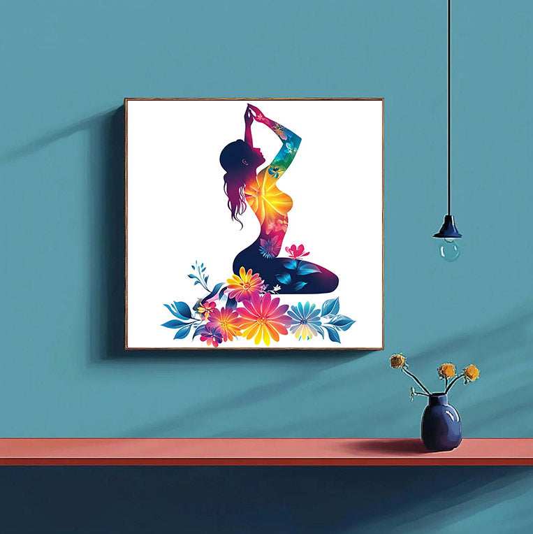 Yoga Flower Woman Paint by Numbers #18