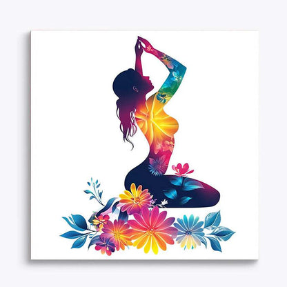 Yoga Flower Woman Paint by Numbers #18