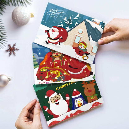 Christmas card-6Pcs Series -04 | Paint by Numbers(25.8cm*18cm)