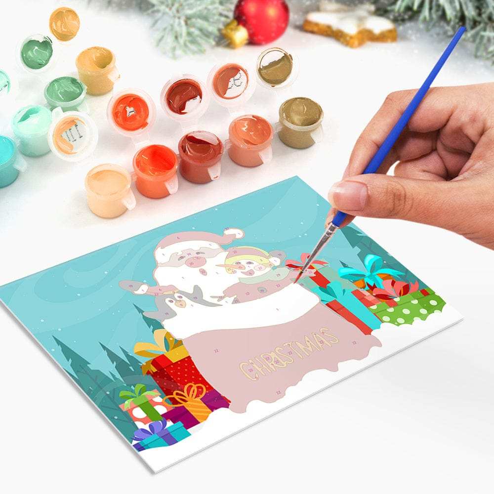 Christmas card-6Pcs Series -04 | Paint by Numbers(25.8cm*18cm)