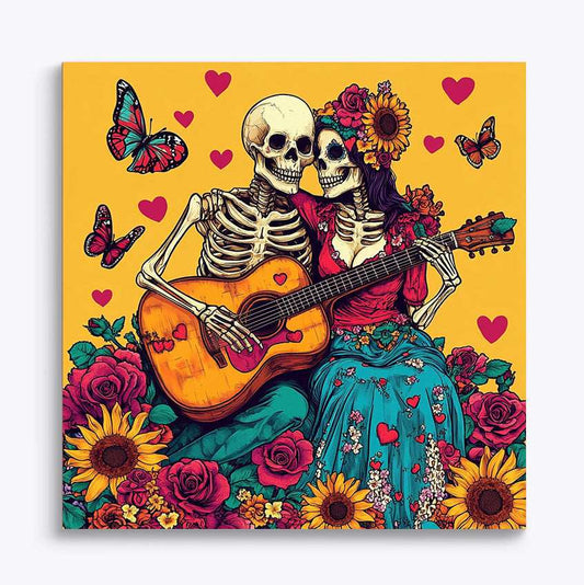 Skeletal Serenades Paint by Numbers #03