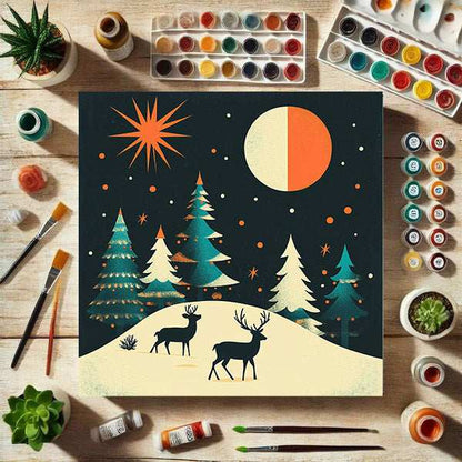 "Home for Christmas" Paint by Number Kit #12