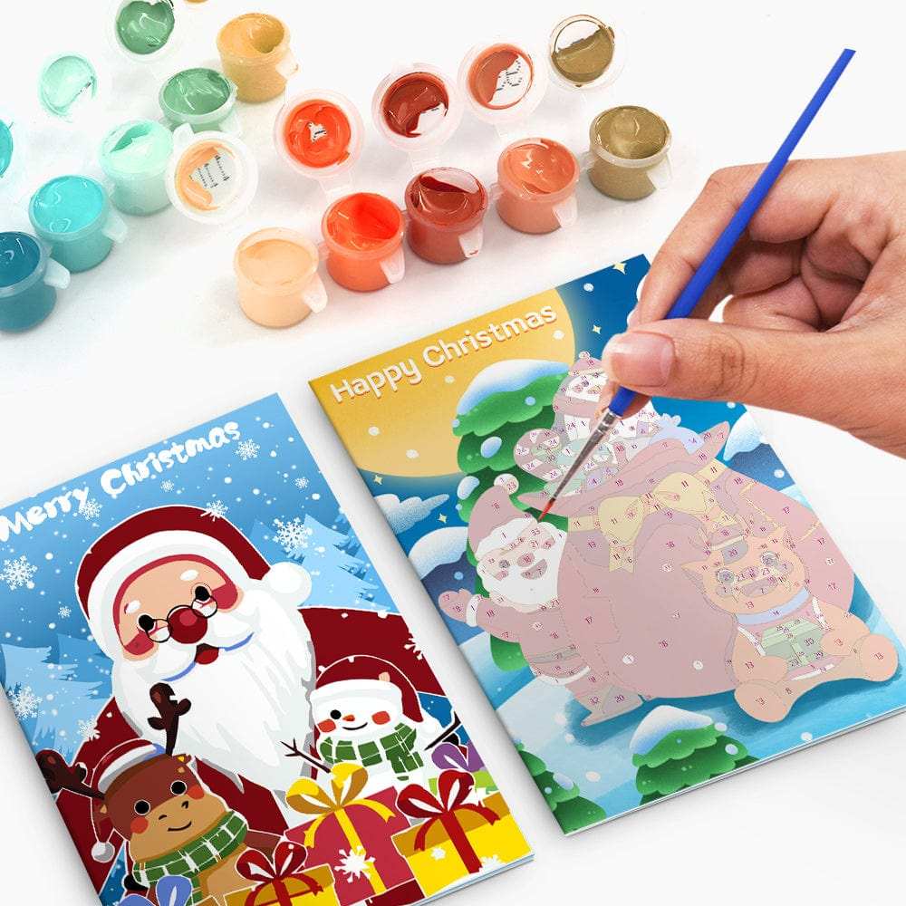 Christmas card-6Pcs Series-03 | Paint by Numbers(25.8cm*18cm)