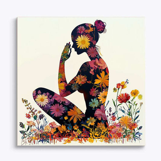 Yoga Flower Woman Paint by Numbers #10