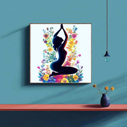 Yoga Flower Woman Paint by Numbers #11