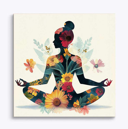 Yoga Flower Woman Paint by Numbers #12