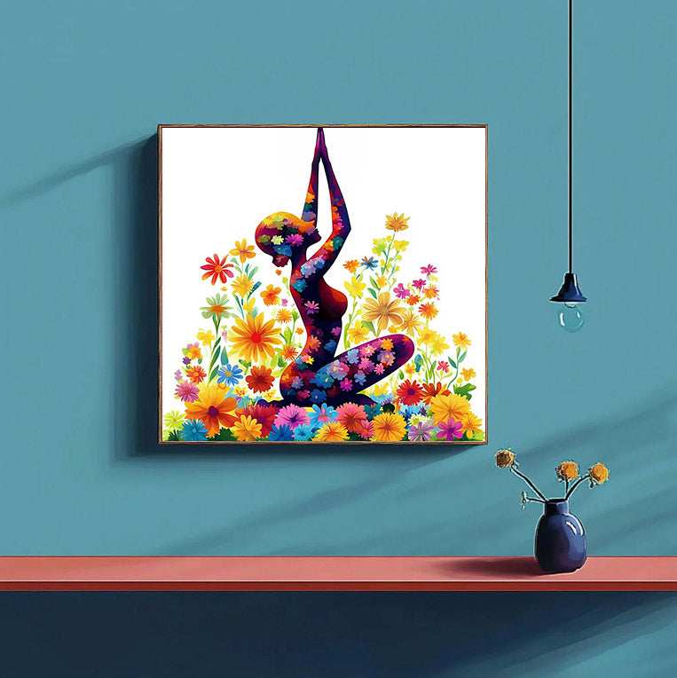 Yoga Flower Woman Paint by Numbers #16