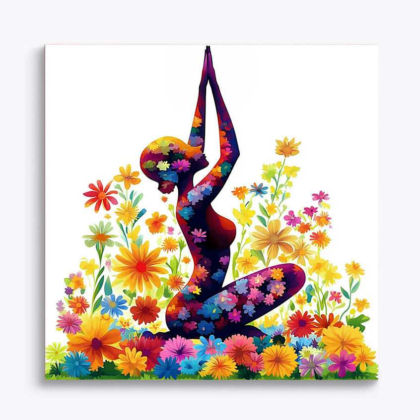 Yoga Flower Woman Paint by Numbers #16