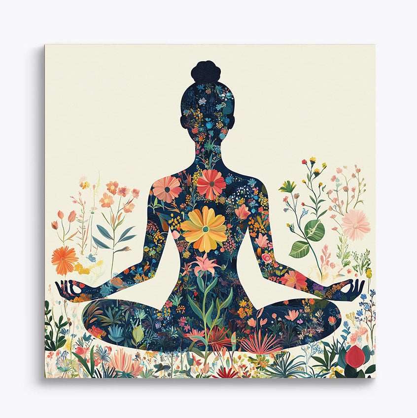 Yoga Flower Woman Paint by Numbers #19