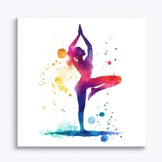 Yoga Flower Woman Paint by Numbers #22