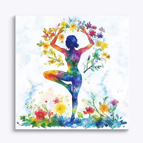 Yoga Flower Woman Paint by Numbers #23