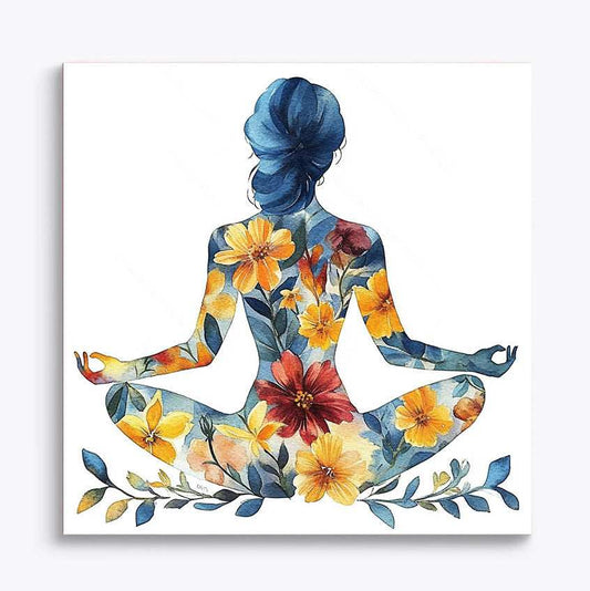 Yoga Flower Woman Paint by Numbers #28