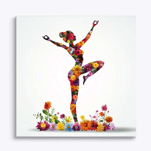 Yoga Flower Woman Paint by Numbers #29