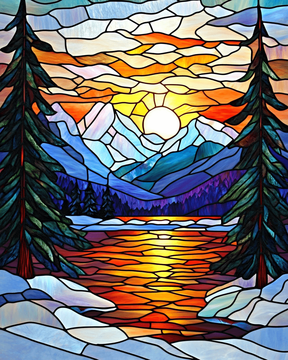 Weihnachtsberg-Schneelandschaft #93