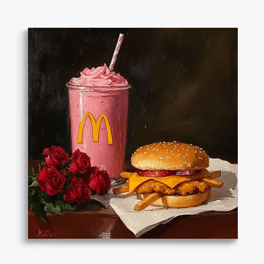 Artful McDonald's Burger