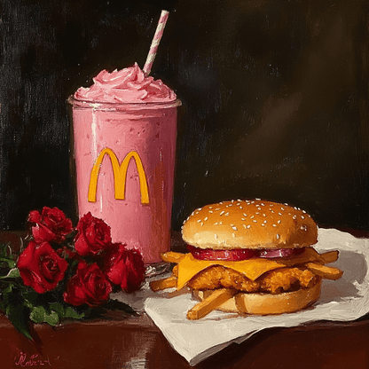 Artful McDonald's Burger