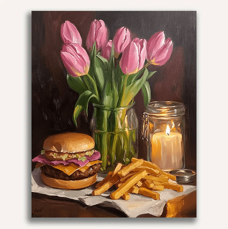 Candlelight Tulip Burger