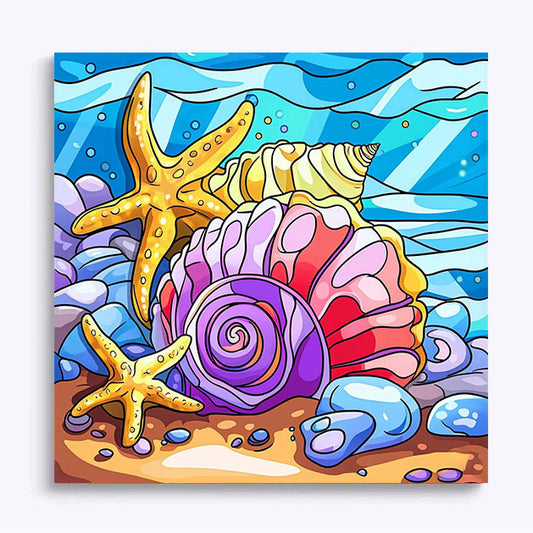 Colourful Starfish Conch