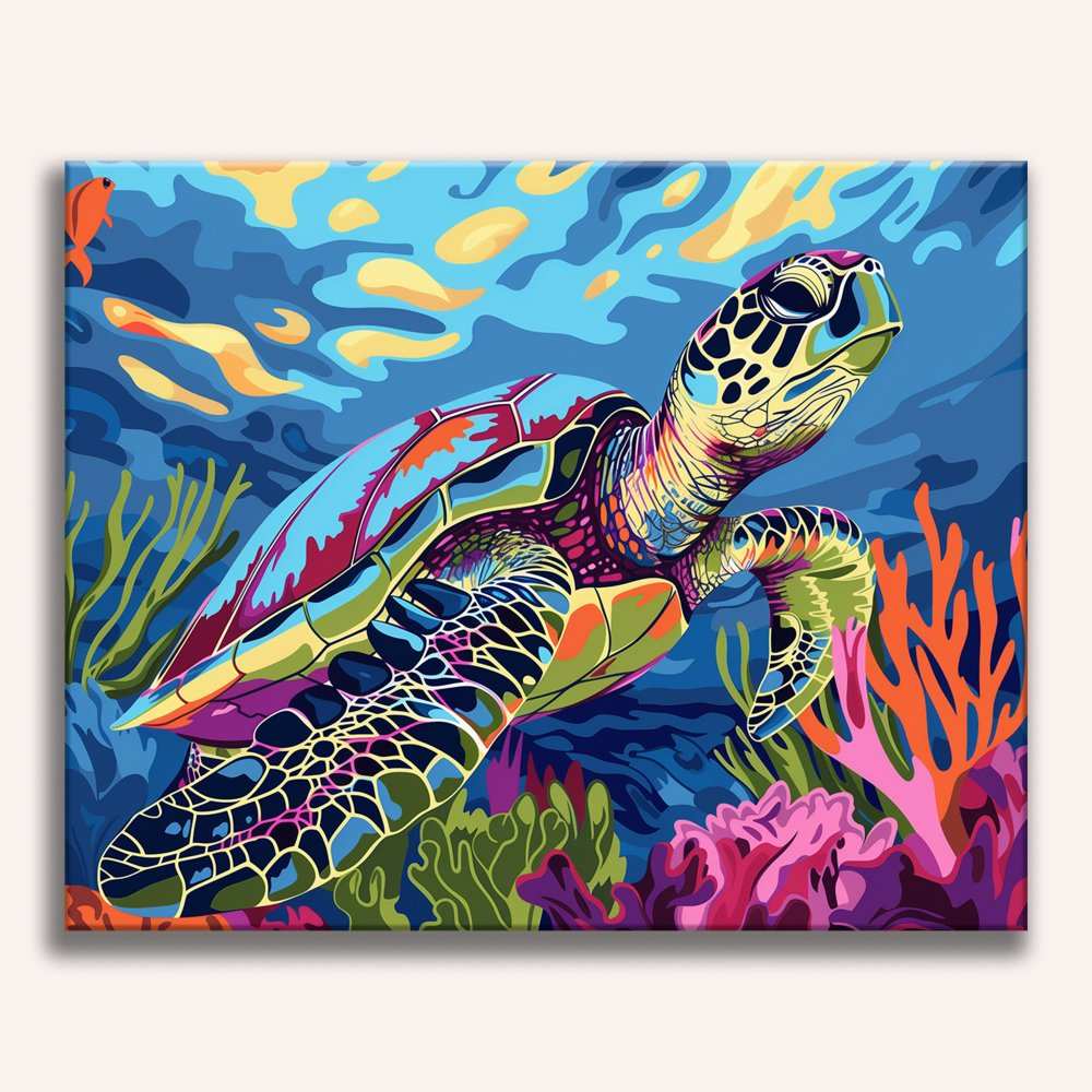 Coral Reef Turtle - ColourCrash