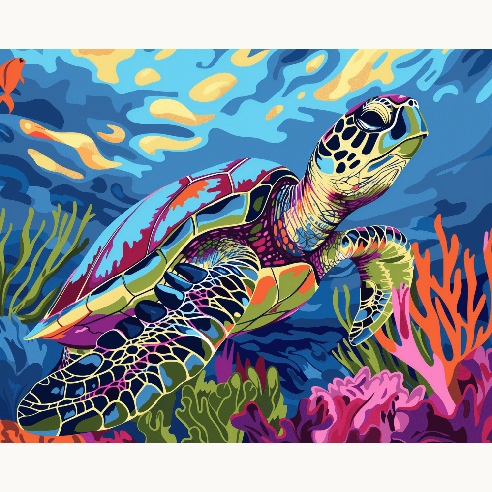 Coral Reef Turtle - ColourCrash