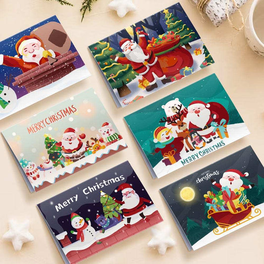 Christmas card-6Pcs Series-05 | Paint by Numbers(25.8cm*18cm)