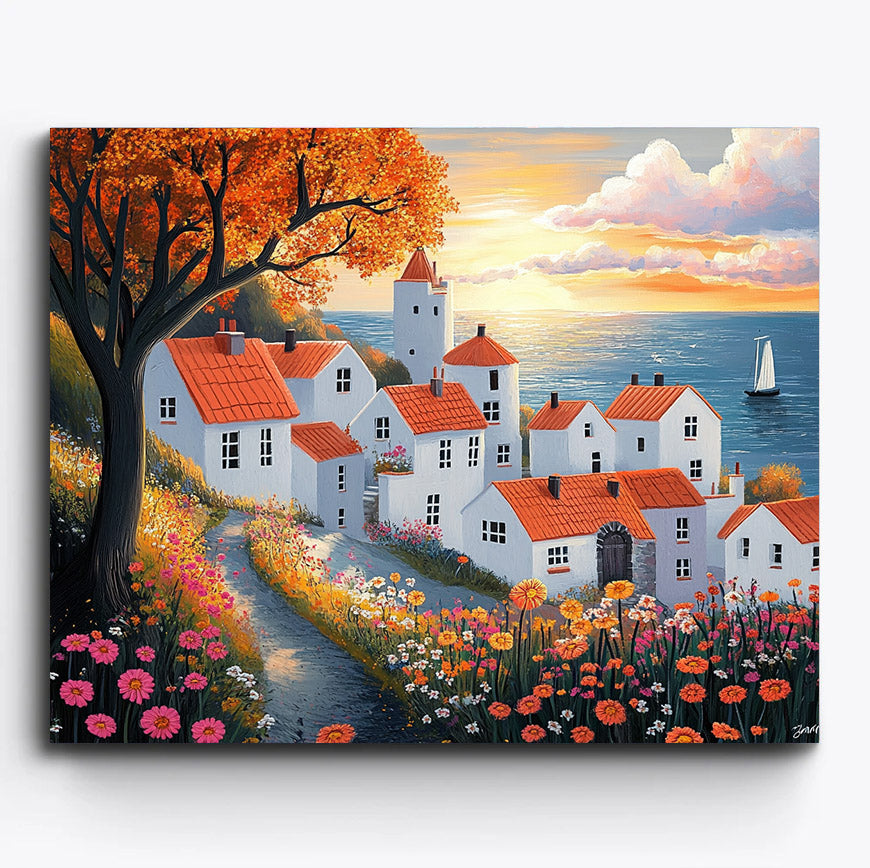 Scandinavian Coastal Village