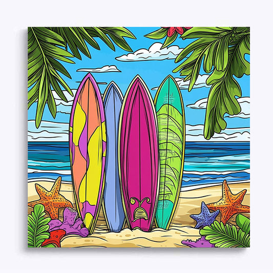 Beach Surfboards Sea Stars