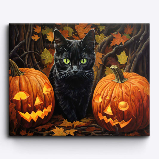 Black Cat's Pumpkin Adventure - ColourCrash