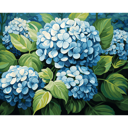 Clustered Hydrangeas - ColourCrash