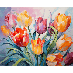 Colorful Tulip Bouquet - ColourCrash