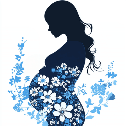 Maternity Flower Woman Paint by Numbers #14