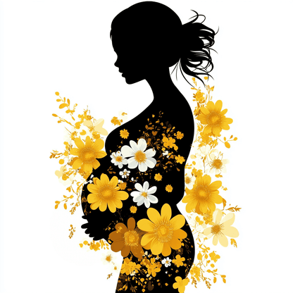 Maternity Flower Woman Paint by Numbers #15