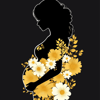 Maternity Flower Woman Paint by Numbers #16