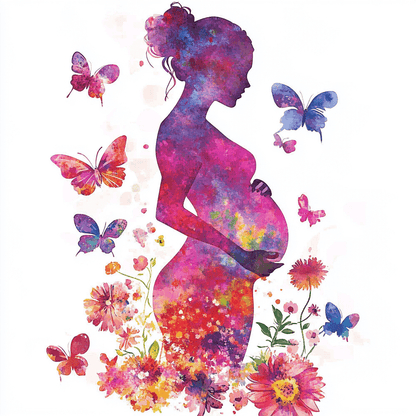 Maternity Flower Woman Paint by Numbers #18