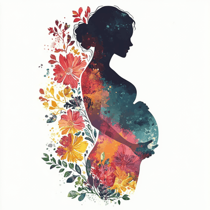 Maternity Flower Woman Paint by Numbers #03